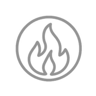 Fire Element for Inner Motivation Fire element icon representing energy, motivation, and personal growth mindset
