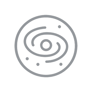 Space Element for Holistic Personal Growth Space element icon representing mindfulness and holistic personal growth awareness