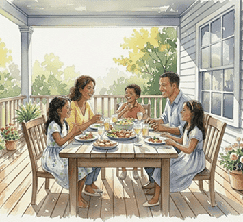 Holistic Family Well Being Through Quality Time Family enjoying meaningful time together to support holistic family well being and stronger relationships