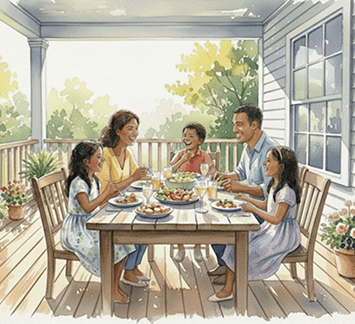Holistic Family Well Being Through Quality Time Family enjoying meaningful time together to support holistic family well being and stronger relationships